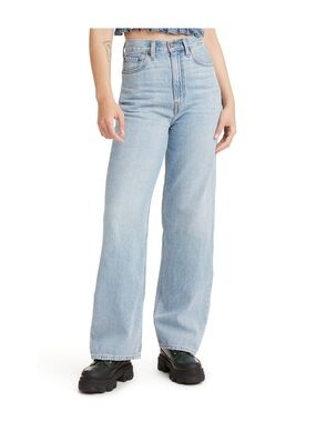 Levi's Women's High Loose Straight-Leg Jeans - Light Blue Wash